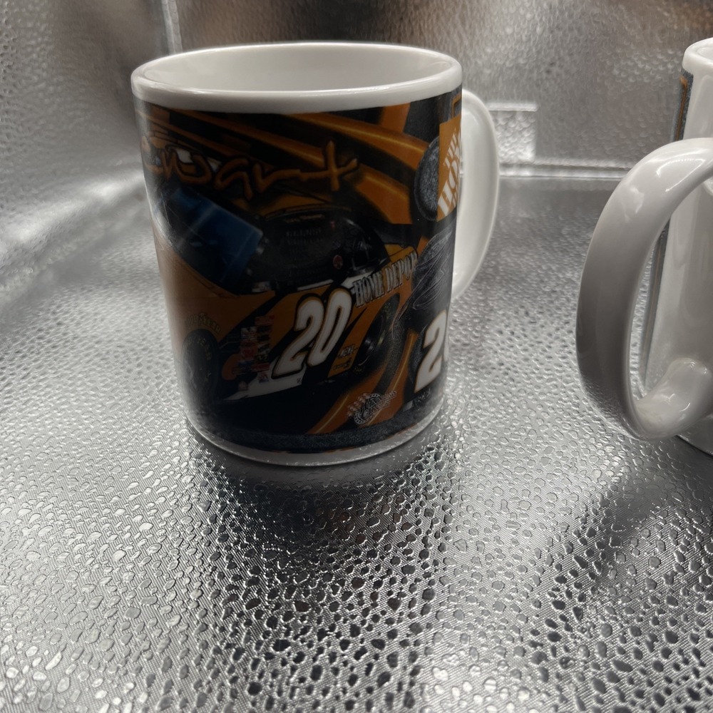 Lot Of 2 Tony Stewart Coffee Mugs Home Depot NASCAR #20 - Picture 12 of 16